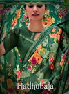 Kashvi Madhubala  Fancy  Regular Casual Wear Printed Weightless Georgette With Border Saree Collection 